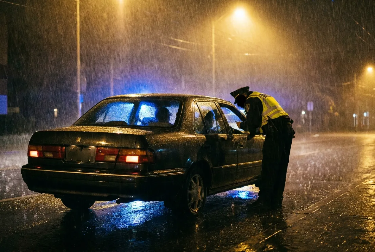 Kontrola drogowa noca - adwokat od jazdy na zakazie Warszawa
